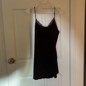 Free people velvet mini dress